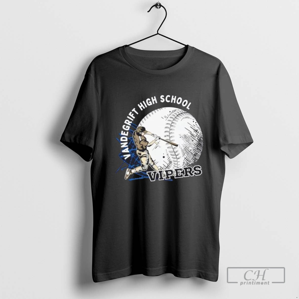 Vandegrift Crown Trio Baseball Highschool T Shirt Sweater