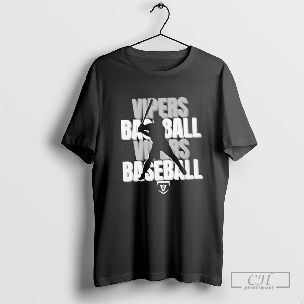 Vandegrift Crown Trio Baseball Silhouette T Shirt Sweater