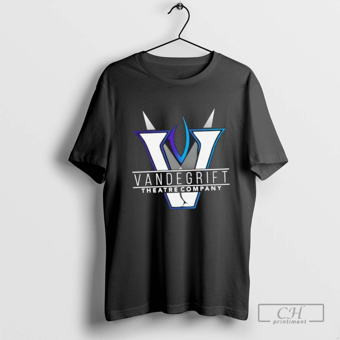 Vandegrift Crown Trio Theatre Company Spotlight Logo T Shirt Sweater