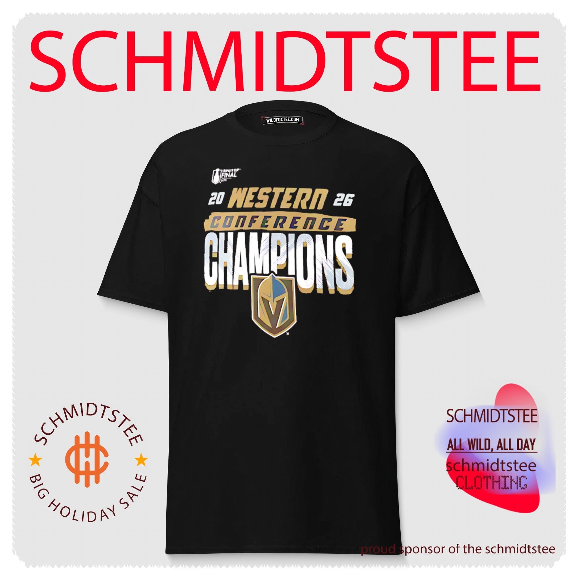Vegas Golden Knights 2026 Western Conference Champions Core Logo shirt