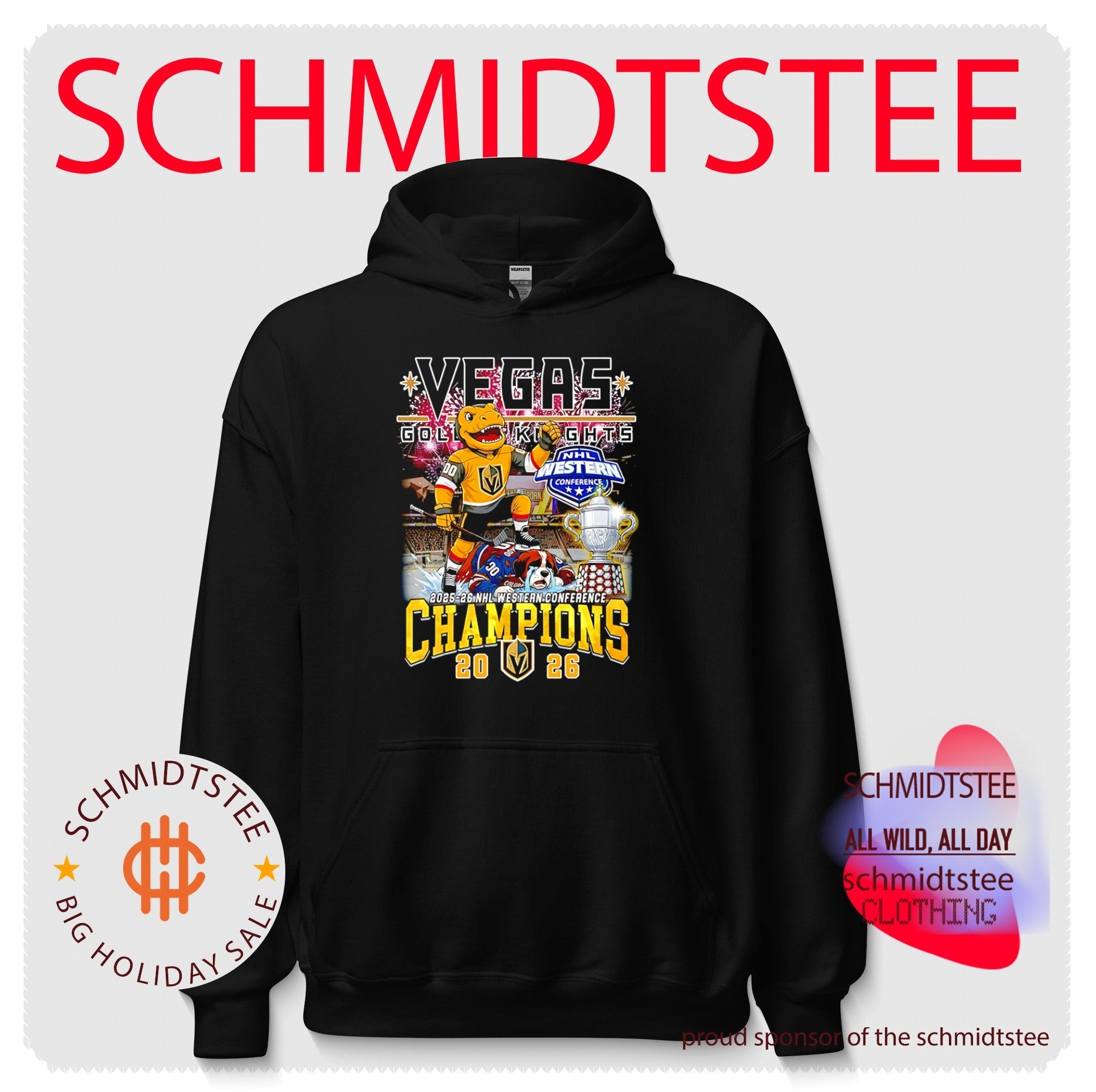 Vegas Golden Knights 2026 Western Conference Champions mascot shirt