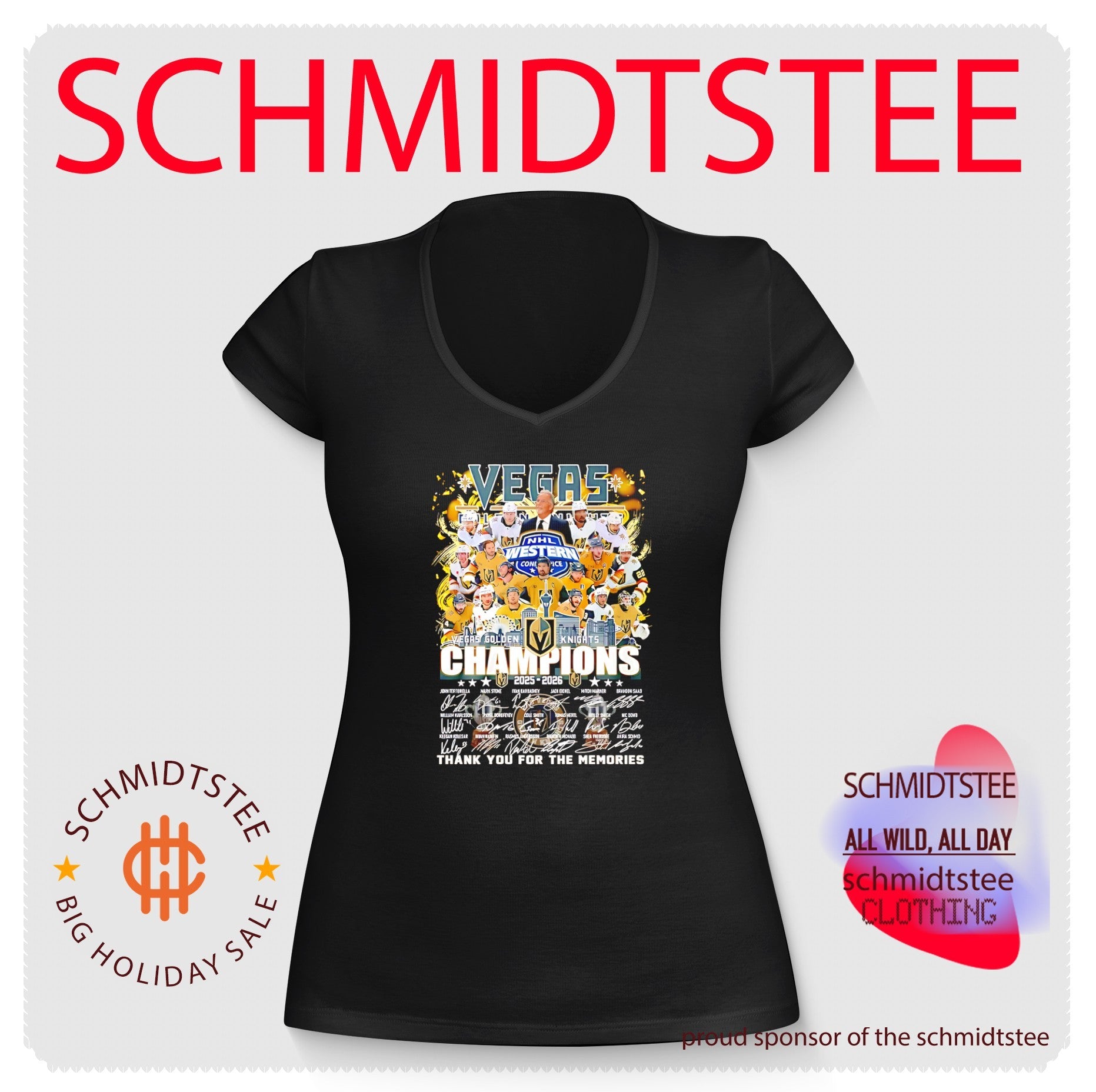 Vegas Golden Knights Champions 2025-2026 thank you for the memories signature shirt