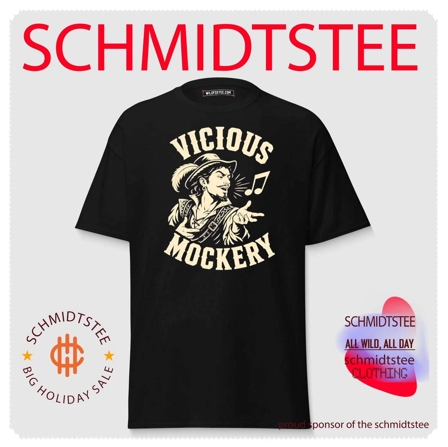 Vicious Mockery Song graphic shirt