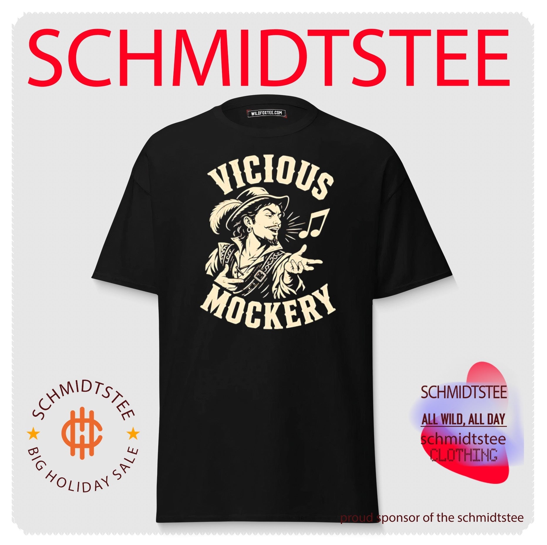 Vicious Mockery Song graphic shirt