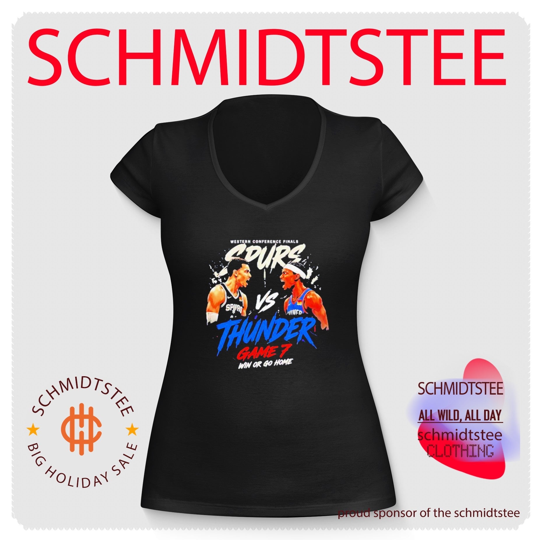 Victor Wembanyama vs Shai Gilgeous-Alexander NBA Game 7 Western Conference Finals shirt