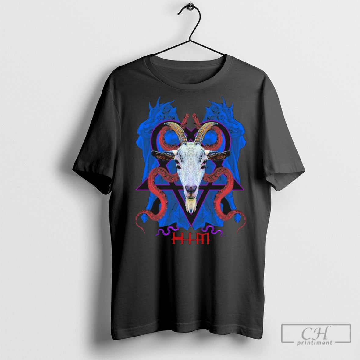 Ville Valo Heartagram True Finnish Love Metal Tee Shirt