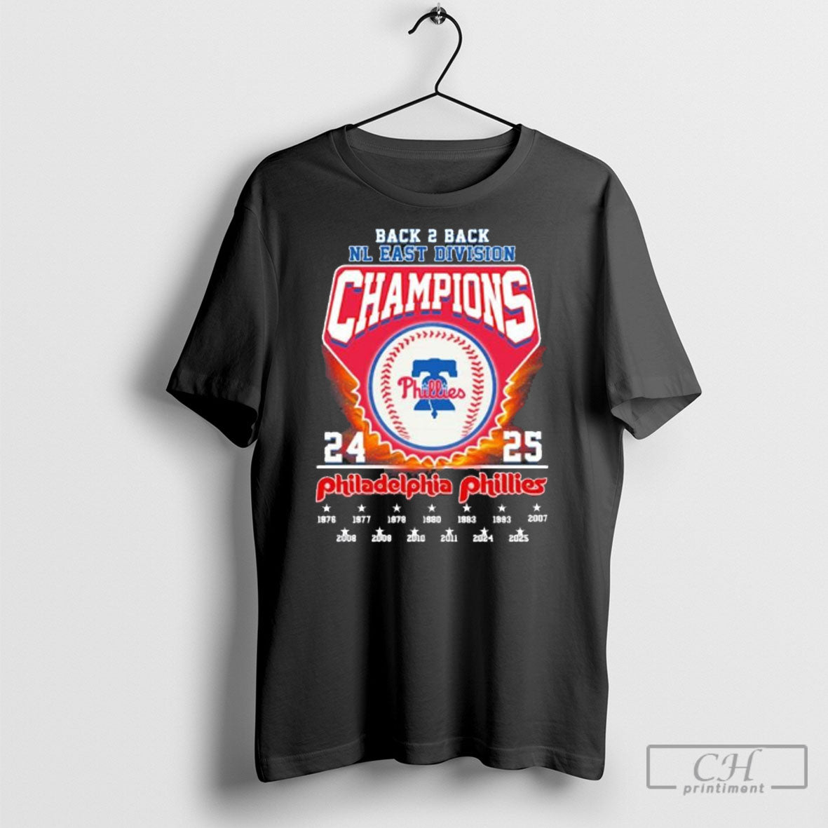Vintage 2024 2025 Back 2 Back Nl East Division Champions Philadelphia Phillies Shirt Sweater