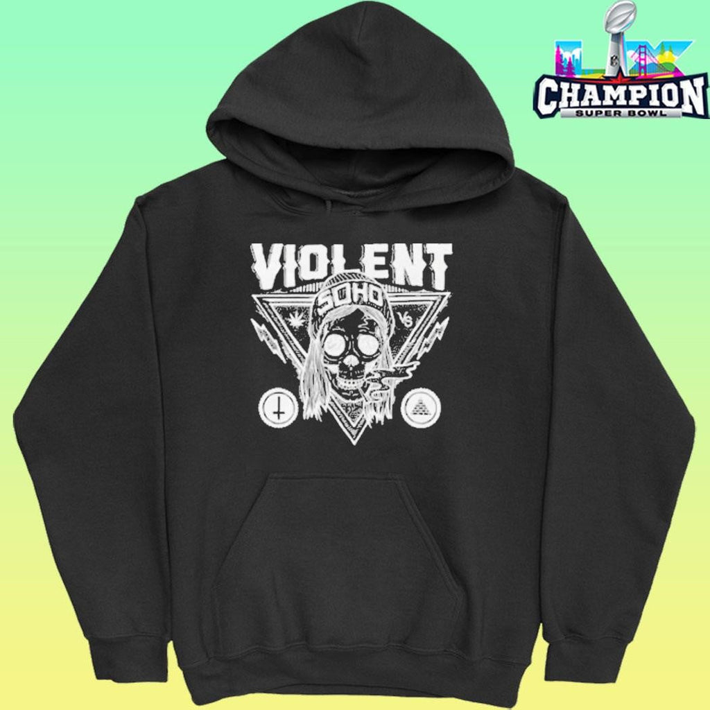 Violent Soho Blazing Skull Shirt