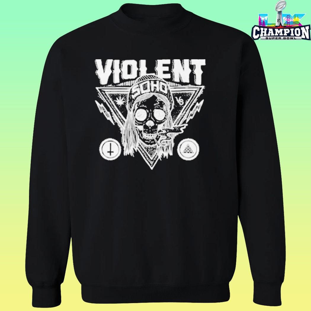 Violent Soho Blazing Skull Shirt