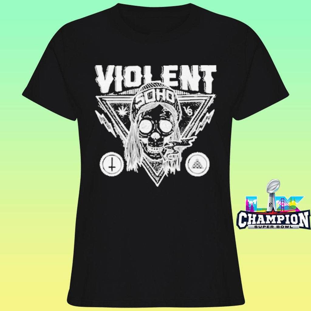 Violent Soho Blazing Skull Shirt