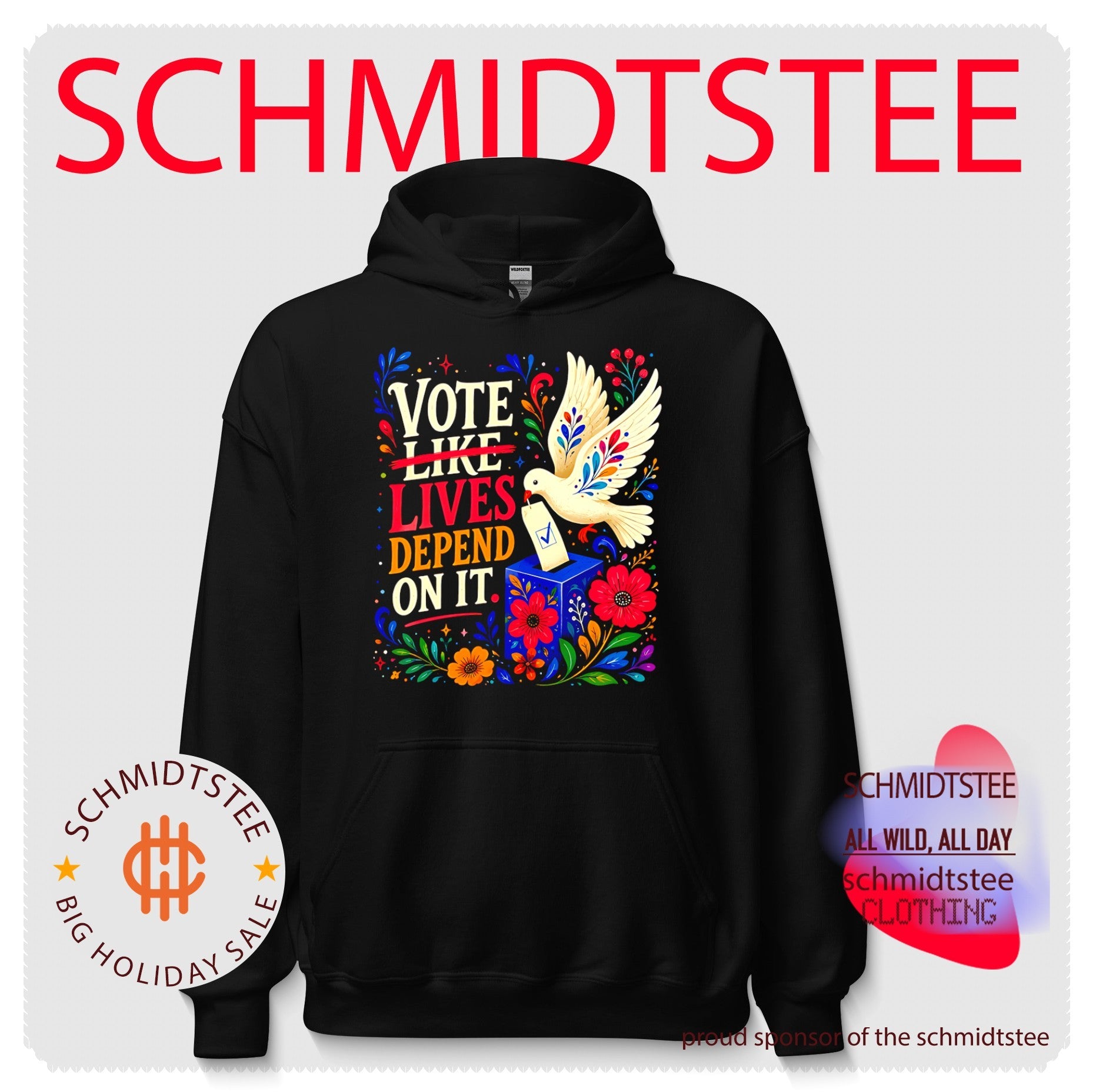 Vote like lives depend on it graphic shirt