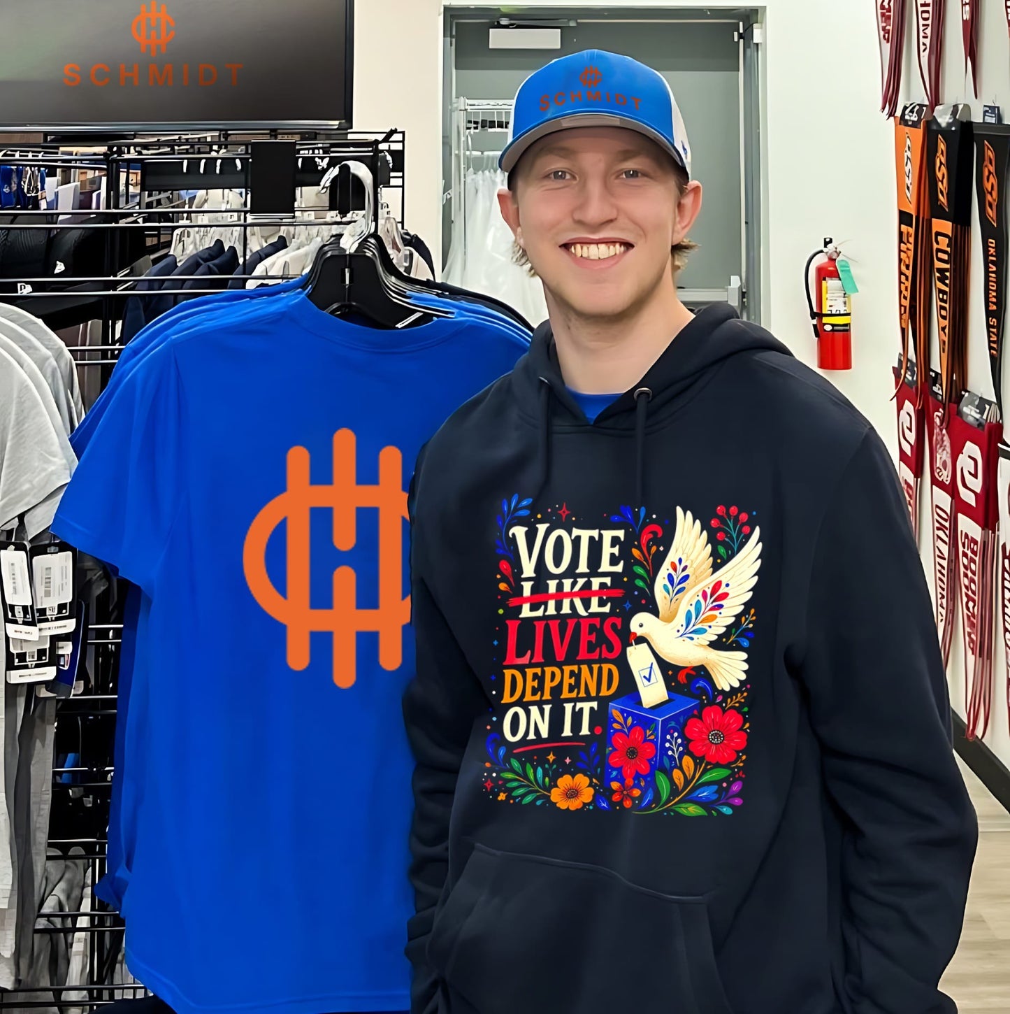 Vote like lives depend on it graphic shirt