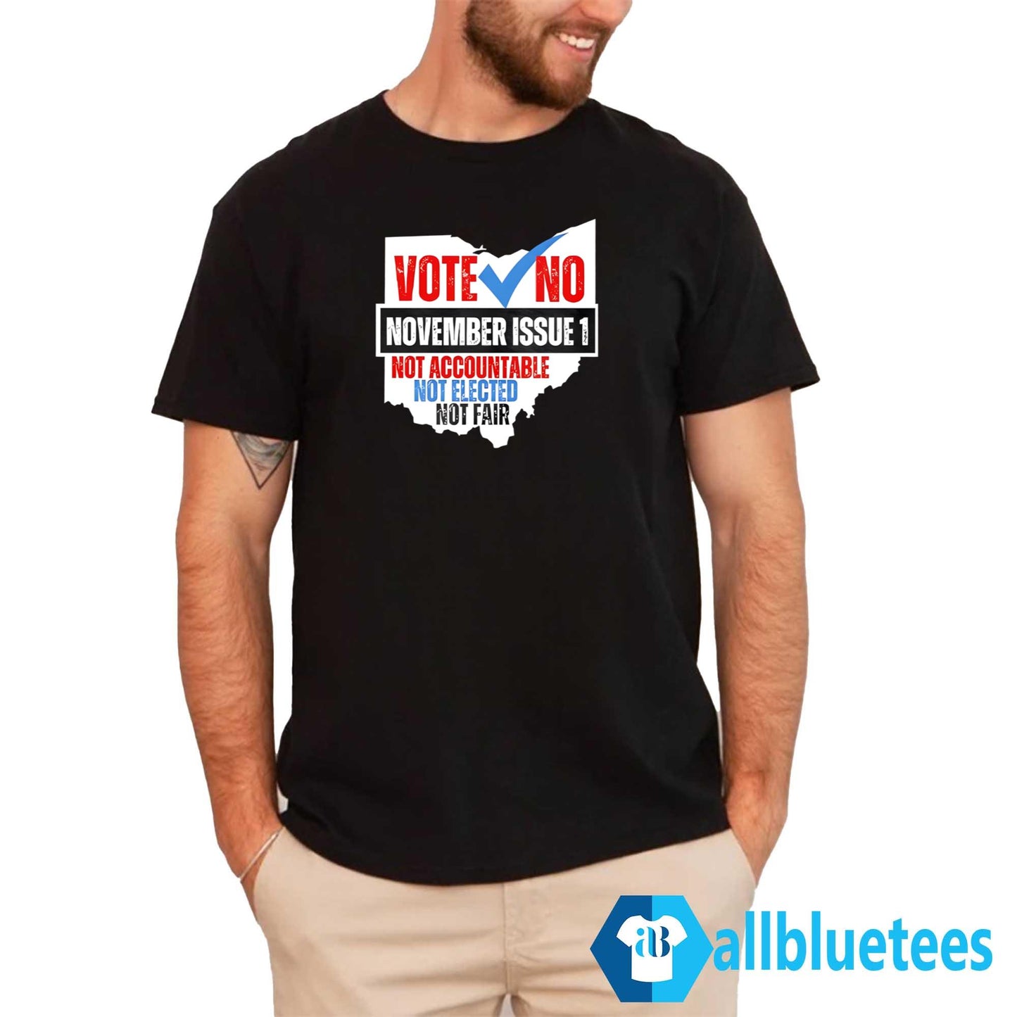 Vote No November Issue 1 Not Accountable Not Elected Not Fair Shirt