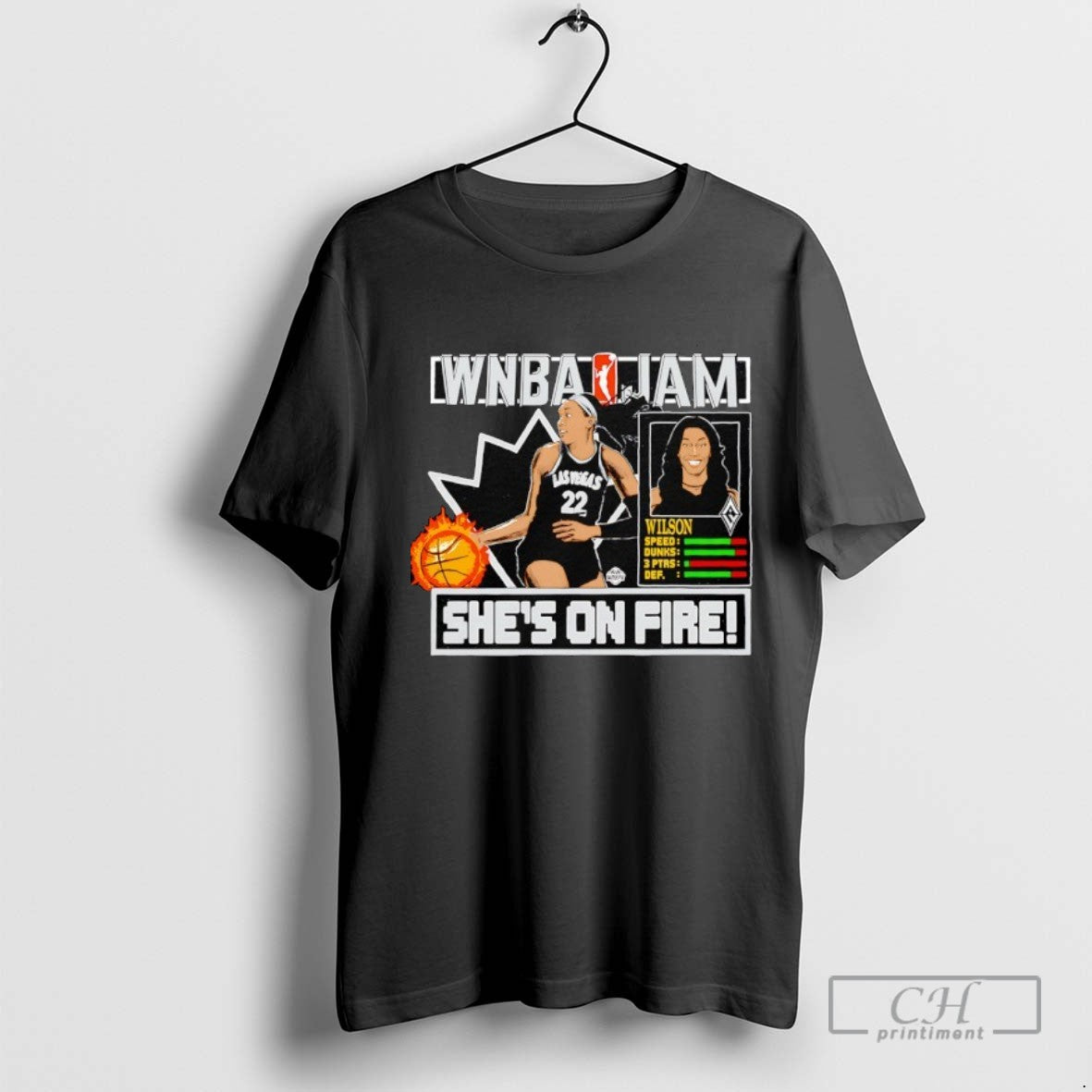 Wnba Jam Aja Wilson Shes On Fire Las Vegas Aces Basketball