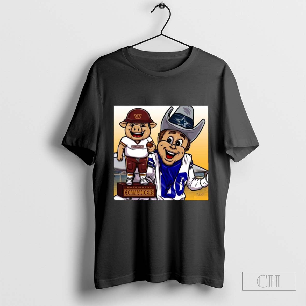 Washington Commanders Vs Dallas Cowboys Mascot Taking It To The House Cowboys Win