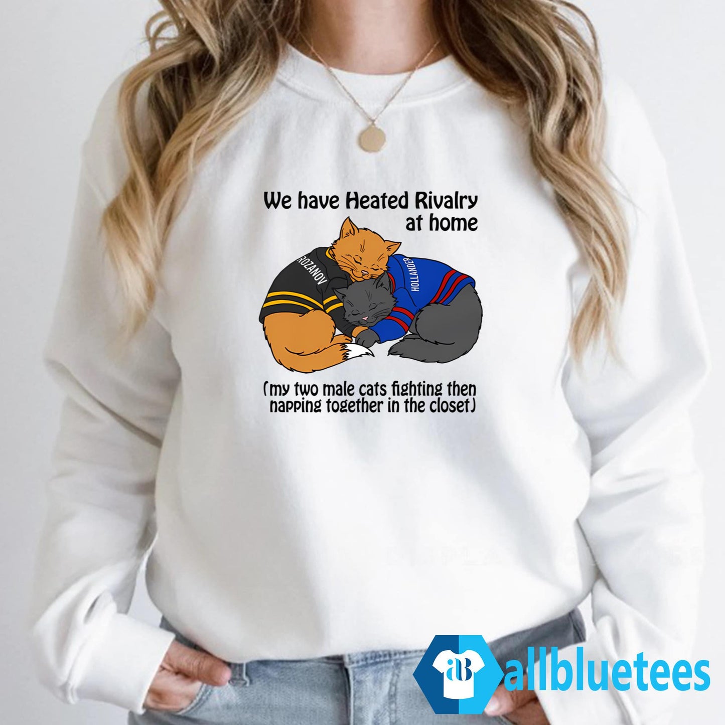 We Have Heated Rivalry At Home My Two Male Cats Fighting Shirt