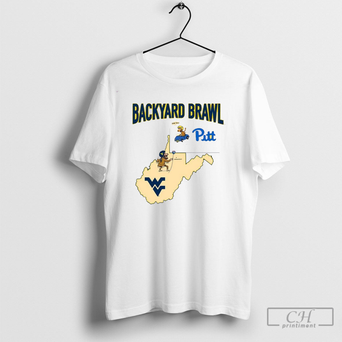 West Virginia Mountaineers 2025 Beat Pitt Panthers Backyard Brawl Rivalry Shirt Sweater