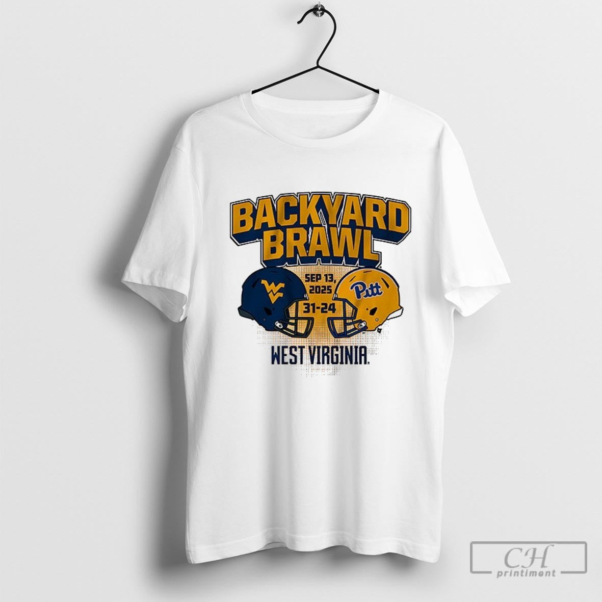 West Virginia Mountaineers Vs Pittsburgh Panthers Backyard Brawl Champs Shirt Sweater