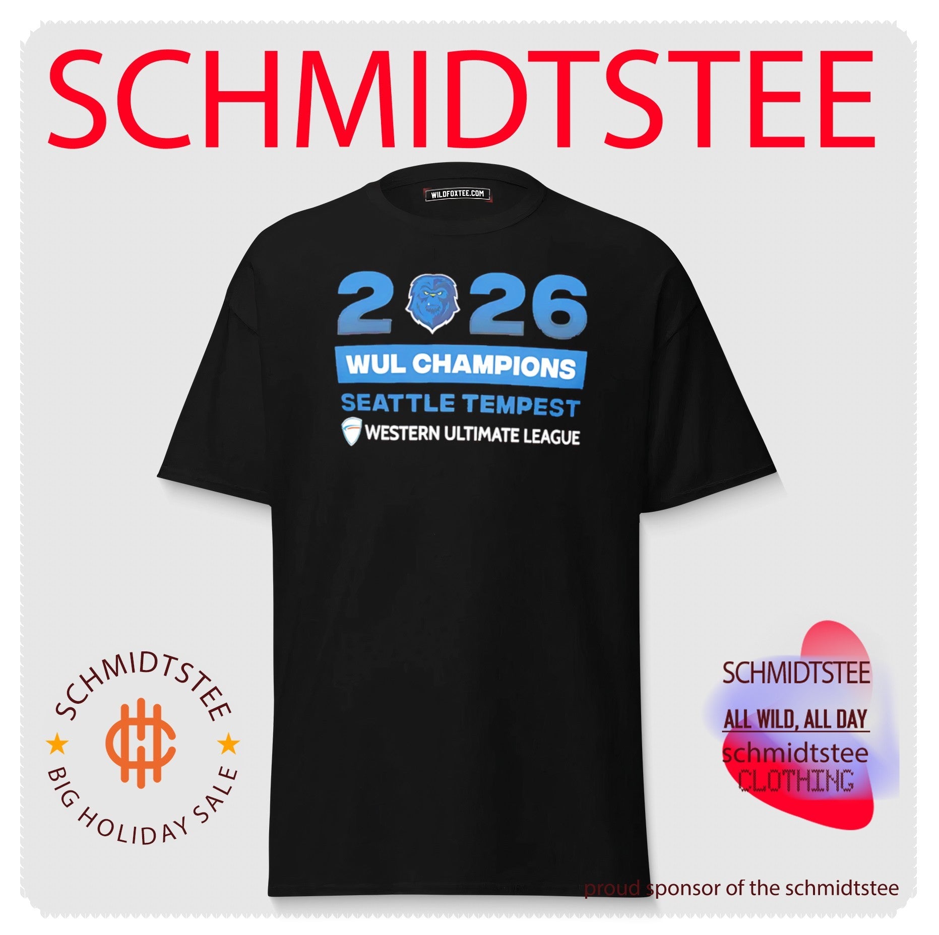 Western Ultimate League 2026 Seattle Tempest Champion shirt