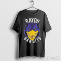 Whit Weeks Wearing Bayou Bandits Logo T Shirt
