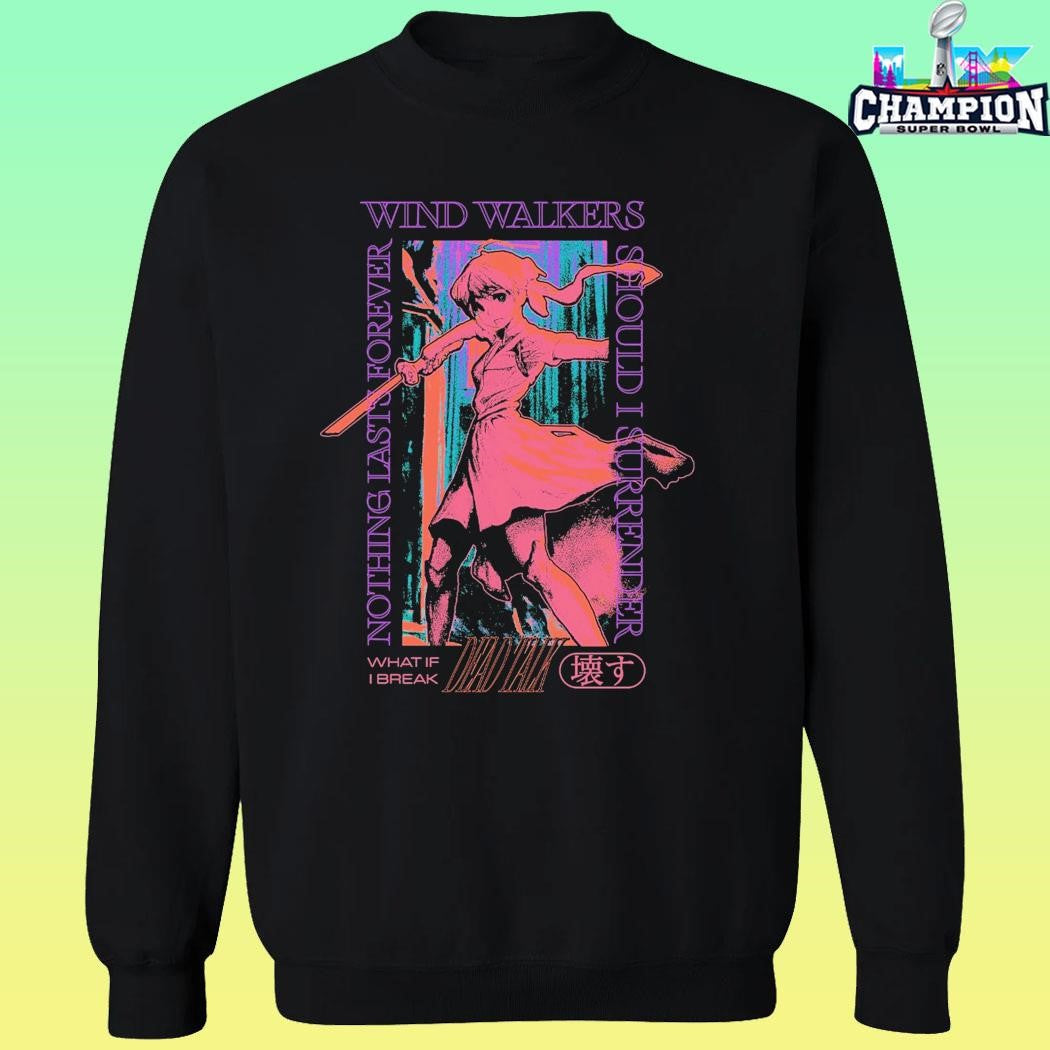 Wind Walkers Black Anime Shirt