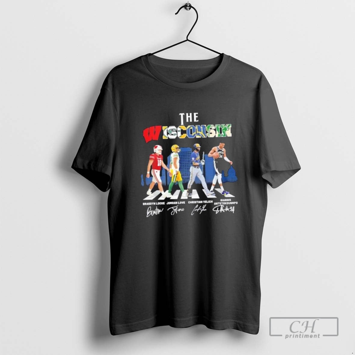 Wisconsin Sports Giannis Antetokounmpo Yelich Love And Locke Abbey Road Signatures