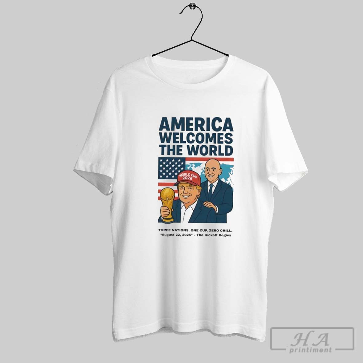 World Cup 2026 America Welcomes The World Funny Political Soccer