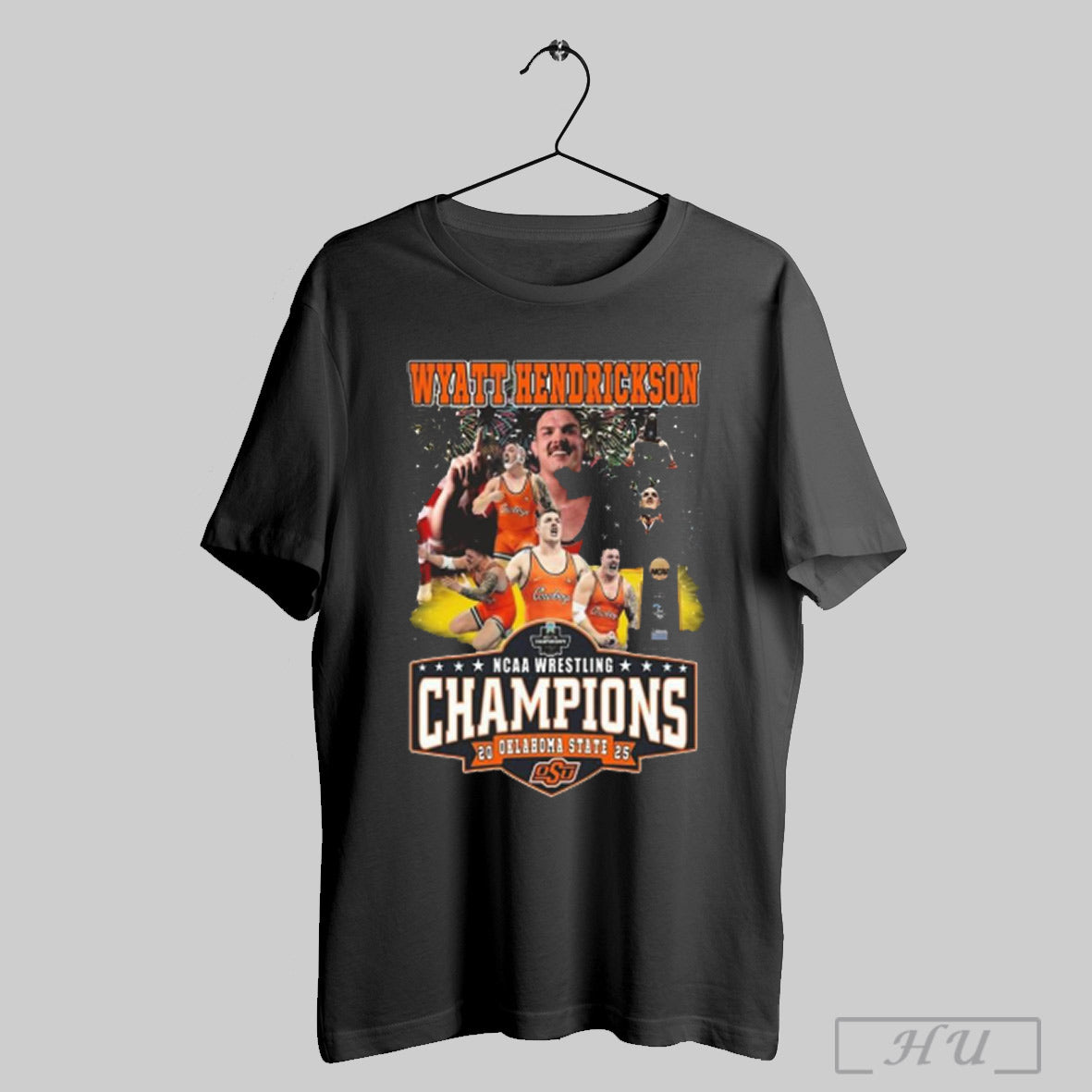Wyatt Hendrickson Ncaa Wrestling Champions Oklahoma State 2025 T Shirt
