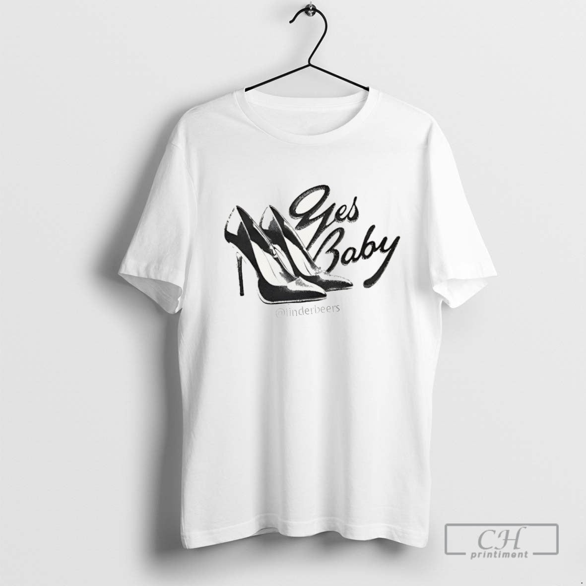 Yes Baby High Heeled Shoes T Shirt Sweater