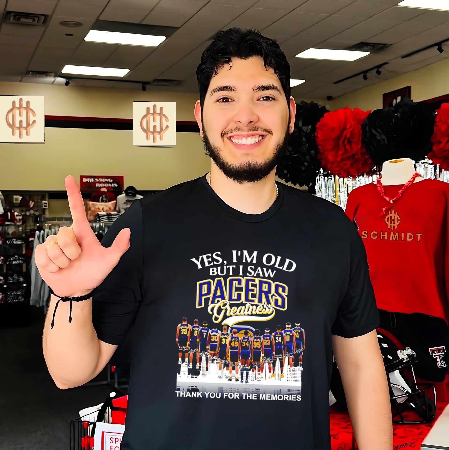 Yes I’m old but I saw Indiana Pacers greatness thank you for the memories shirt