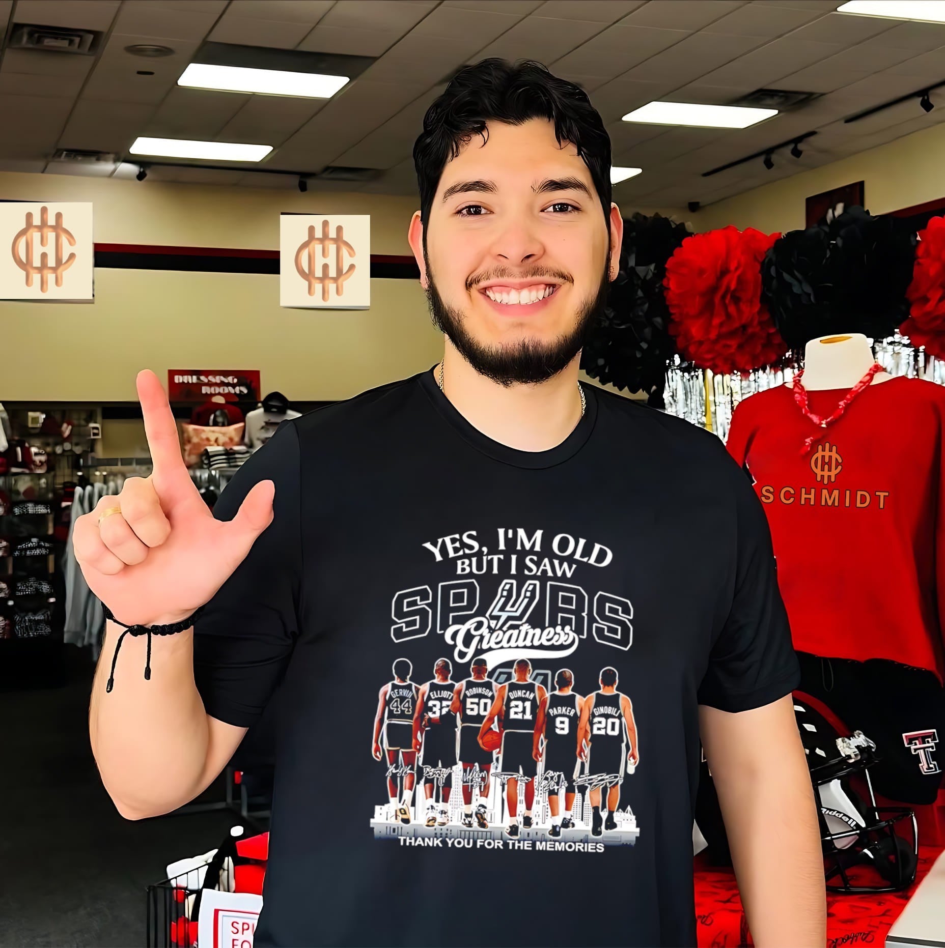 Yes I’m old but I saw San Antonio Spurs greatness thank you for the memories shirt