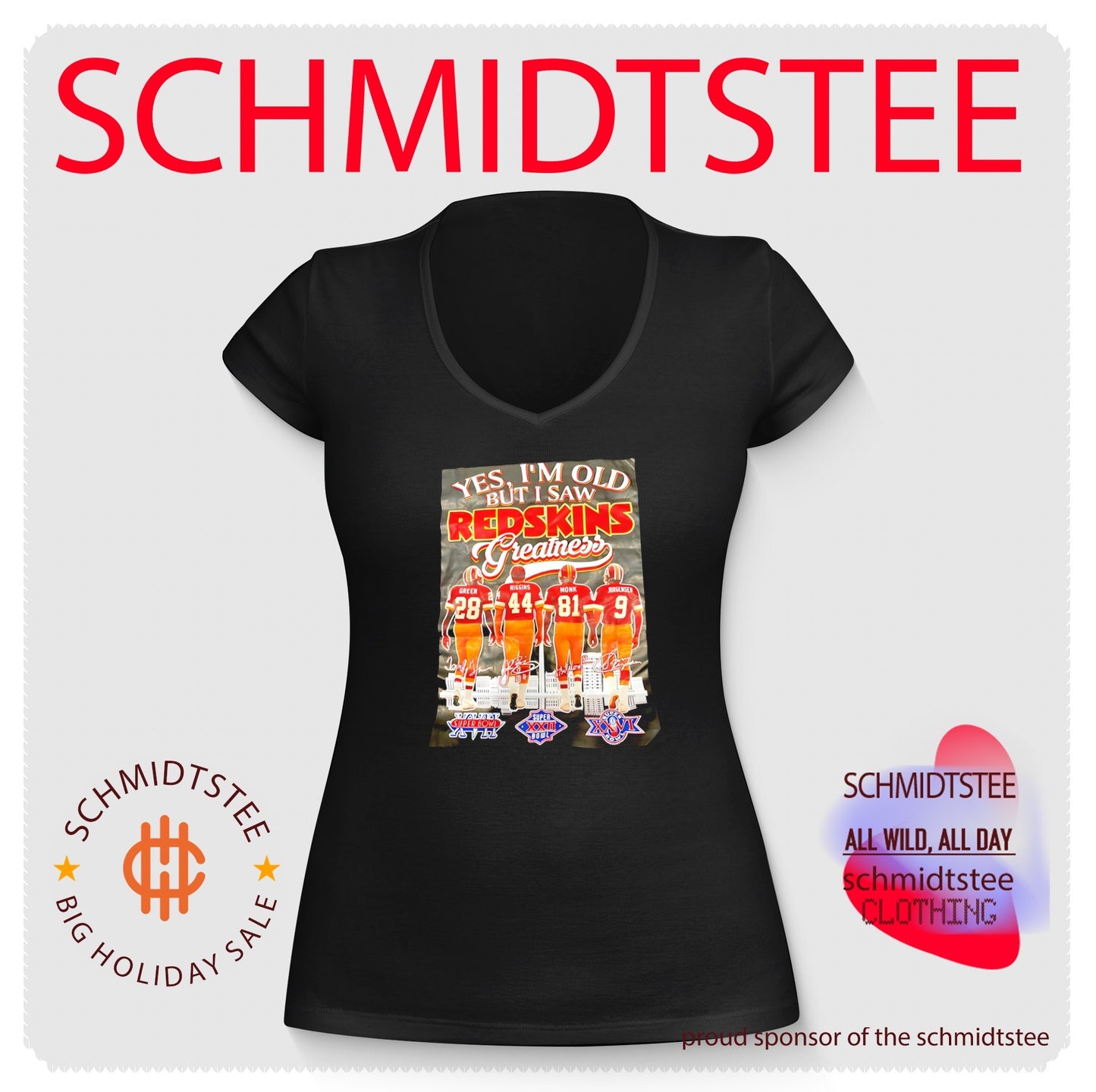Yes I’m old but I saw Washington Redskins greatness skyline shirt