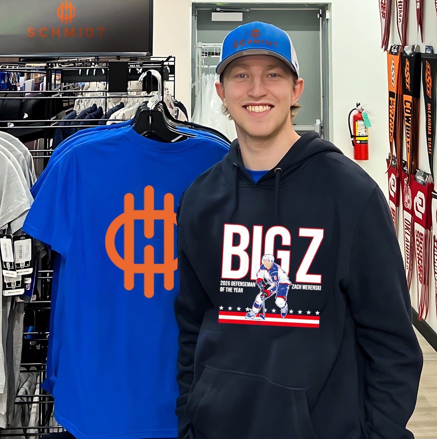 Zach Werenski Columbus Blue Jackets Big Z 2026 Defenseman of the Year shirt