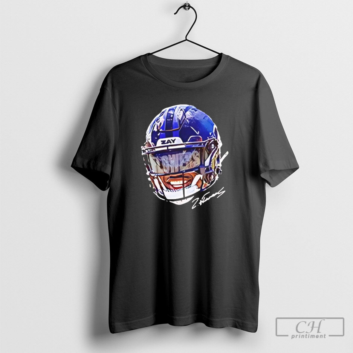 Zay Flowers Baltimore Ravens Football Helmet Signature Shirt Sweater