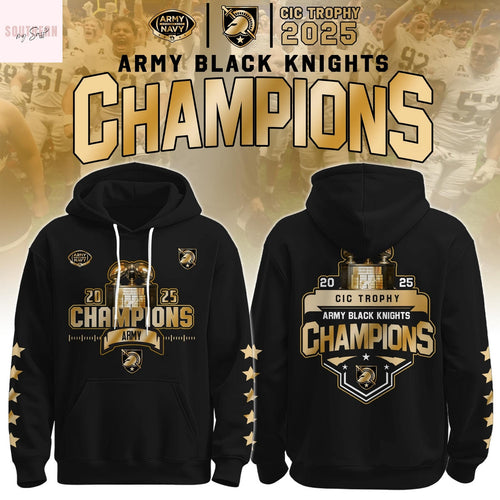 Army Black Knights CIC Trophy Champions 2025 Hoodie