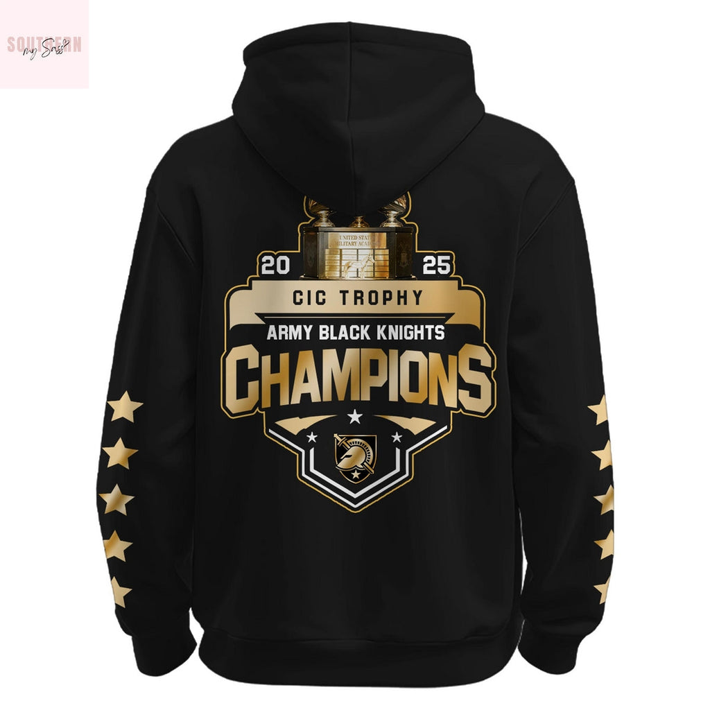 Army Black Knights CIC Trophy Champions 2025 Hoodie