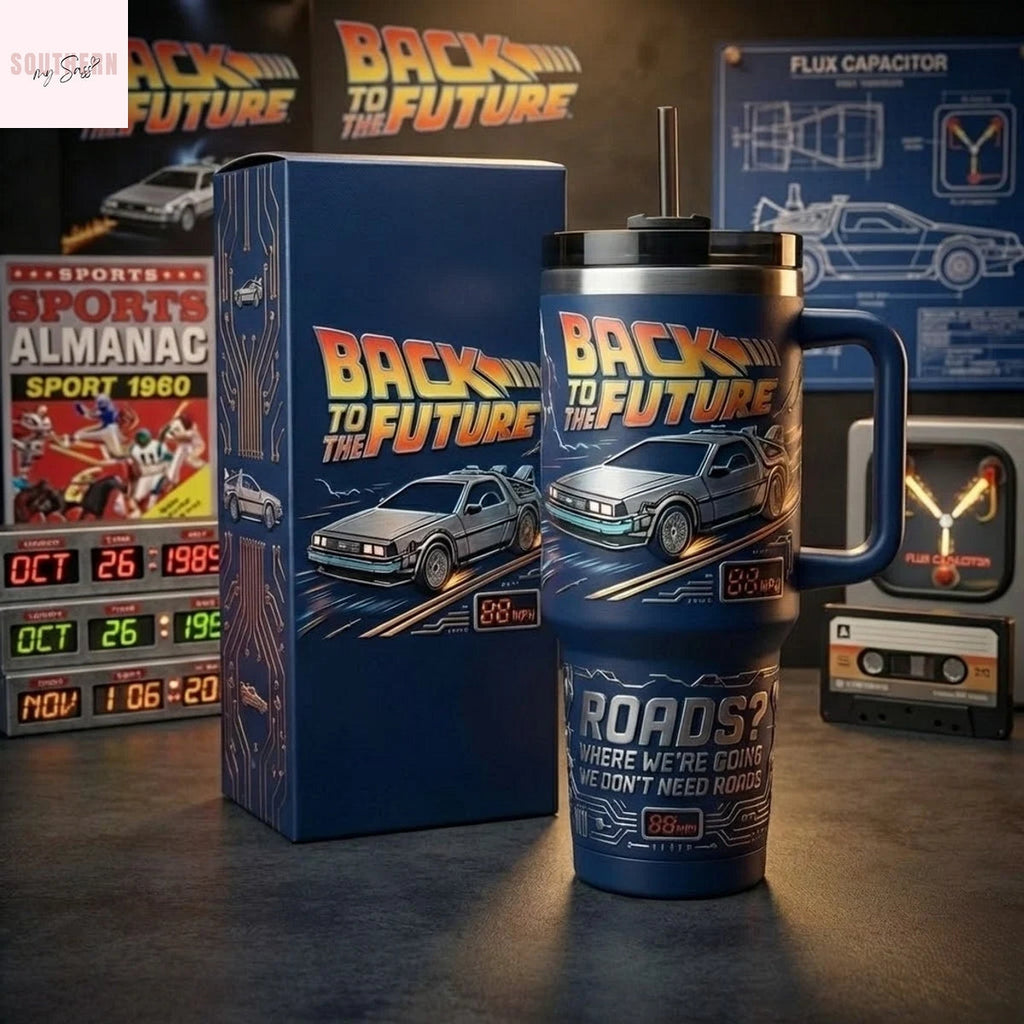 Back To The Future Roads Tumbler