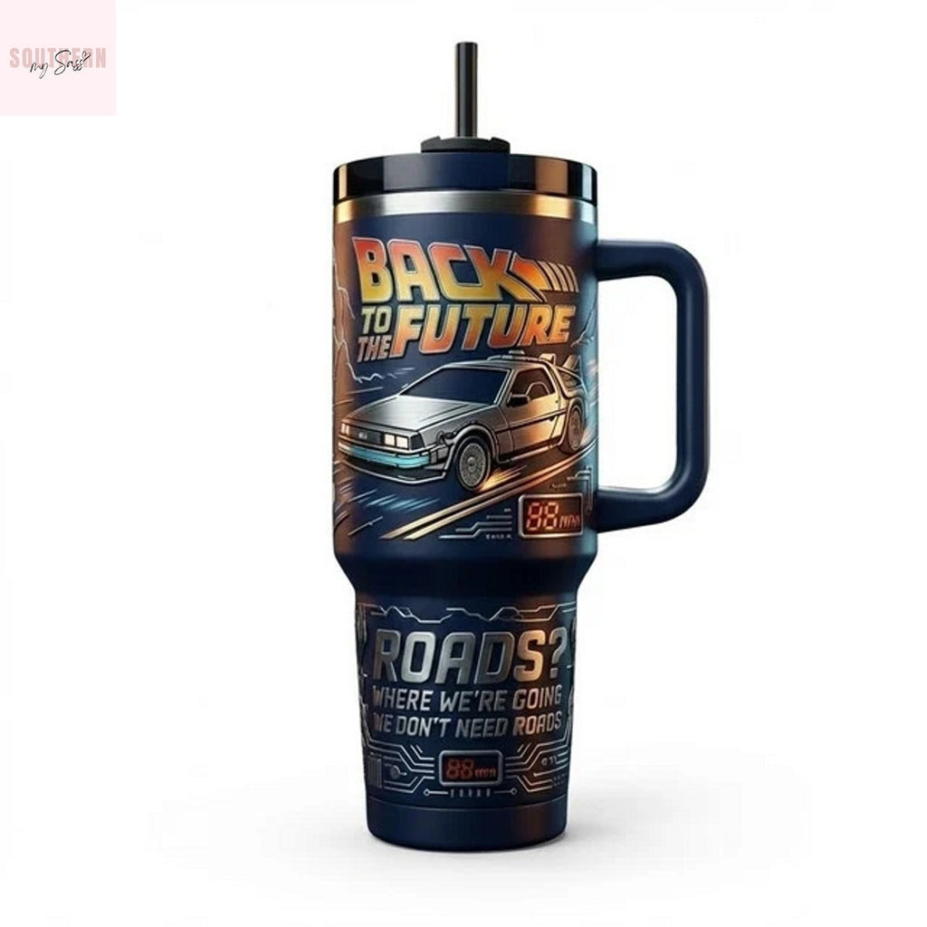 Back To The Future Roads Tumbler