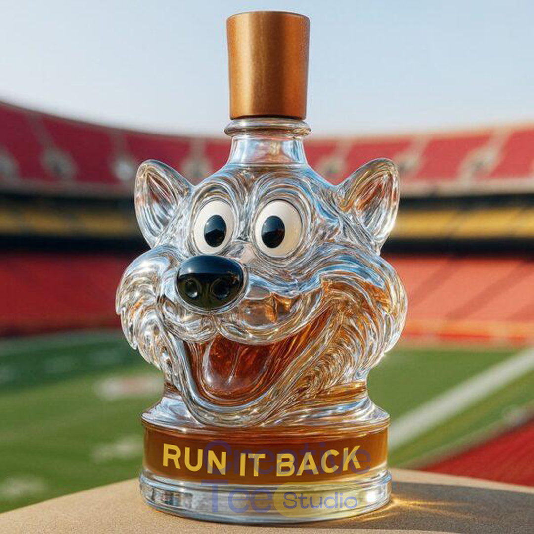 Kansas City Chiefs Mascot ‘Run It Back’ Whiskey Bottle