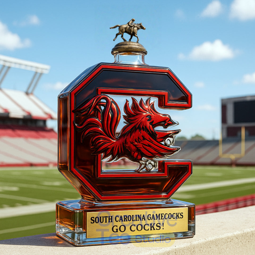 South Carolina Gamecocks “Go Cock!” Limited Edition Whiskey Bottle