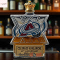 Colorado Avalanche 30th Anniversary Whisky Bottle