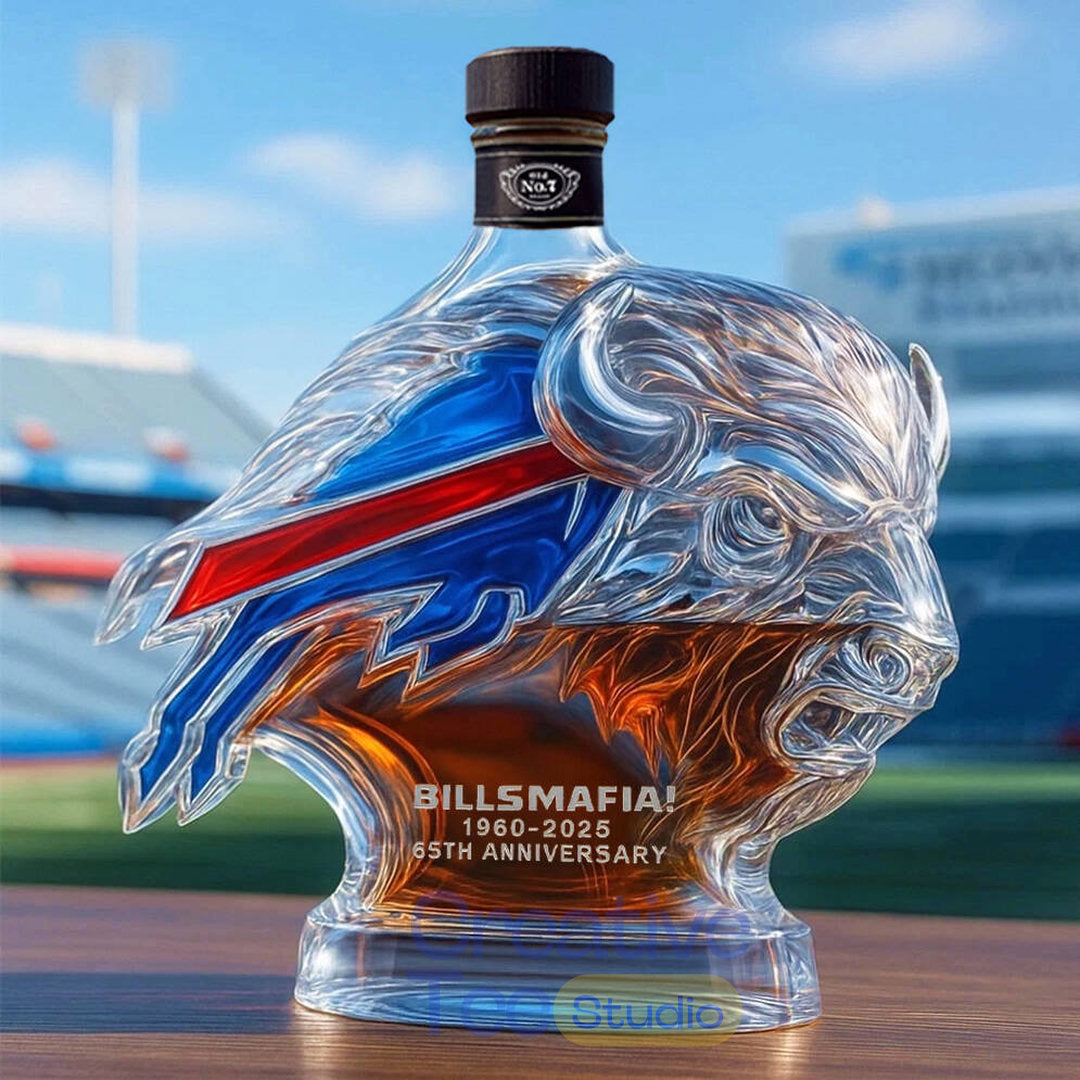 Buffalo Bills ‘Bill Mafia’ 65th Anniversary Whiskey Bottle