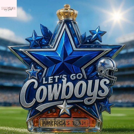 Dallas Cowboys America Team Football Whiskey Bottle