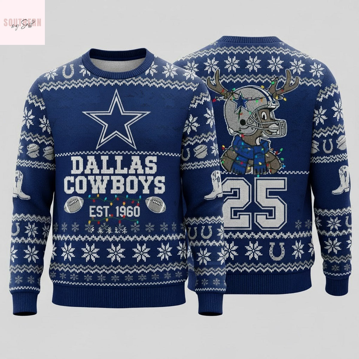 Dallas Cowboys Ugly Christmas Sweater 2025