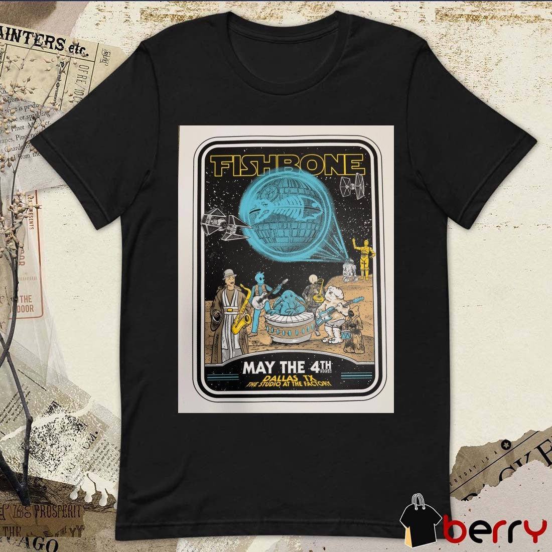 Fishbone May The 4Th 2026 Dallas TX The Studio At The Factory Poster t-shirt
