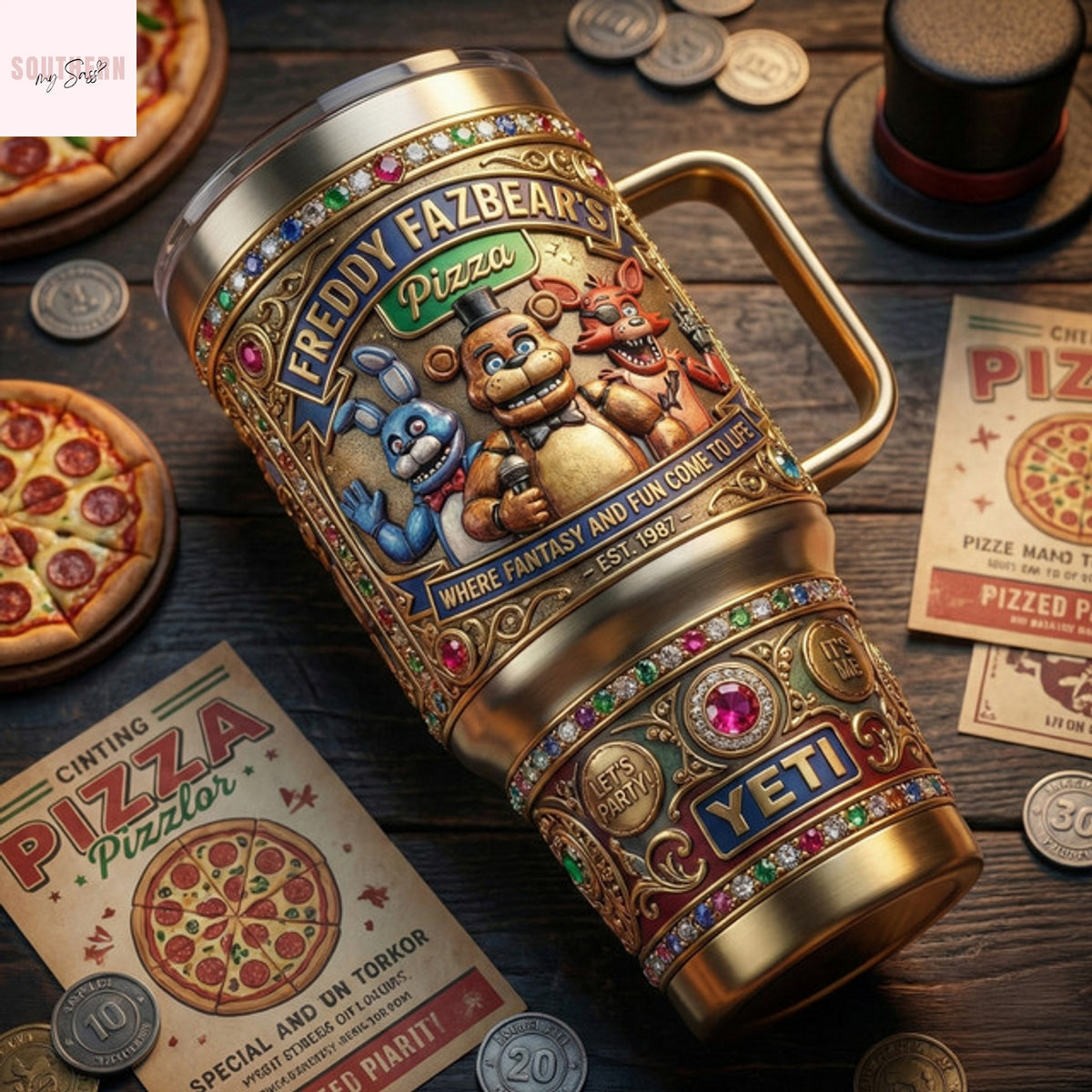 Five Nights At Freddy Freddy Fazbear Tumbler