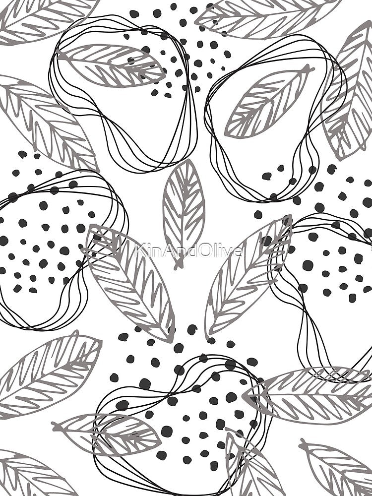 Dots and Leaves by KinAndOlive