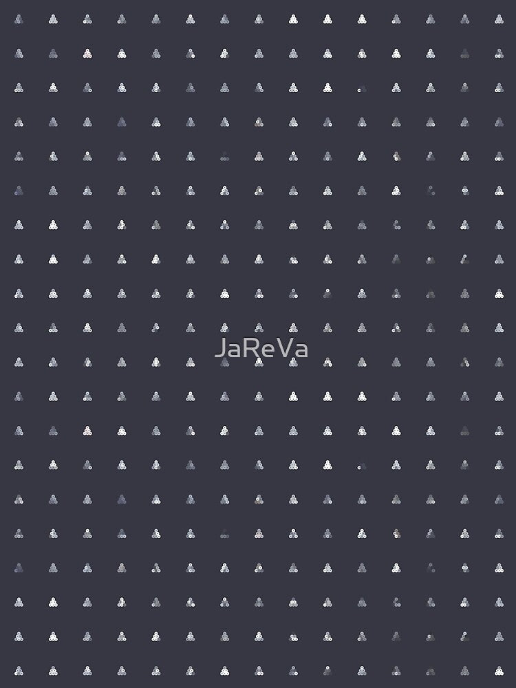 Printed image of silver sequins - pyramid shapes on grey background by JaReVa