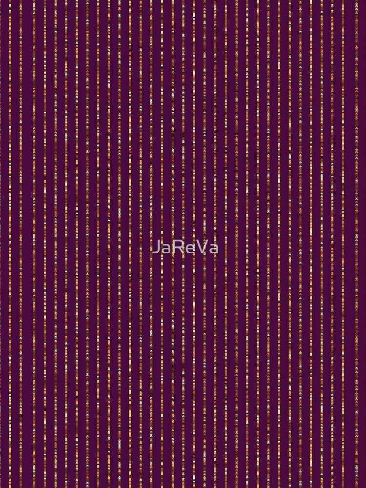 Printed image of golden sequins - vertical stripes on purple background by JaReVa