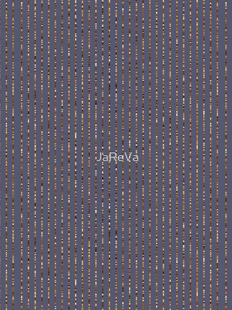Printed image of golden sequins - vertical stripes on blue gray background by JaReVa